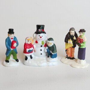Delightful Victorian Christmas Figurine LOT of 3